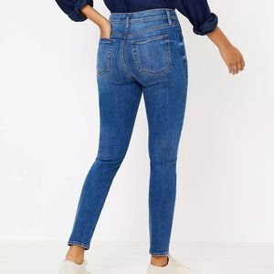 LOFT curvy high waist skinny ankle jeans